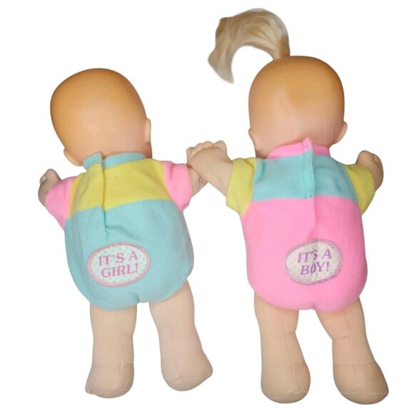 90s Magic Nursery Baby Dolls Twins 1992 Mattel‎ Boy Girl 9" Vintage - Picture 2 of 12